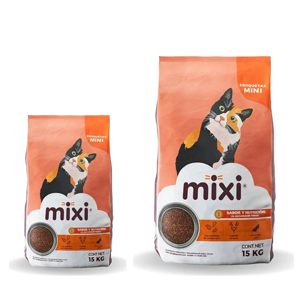 Croqueta Mixi para gato — presentaciones 3 kg y 15 kg