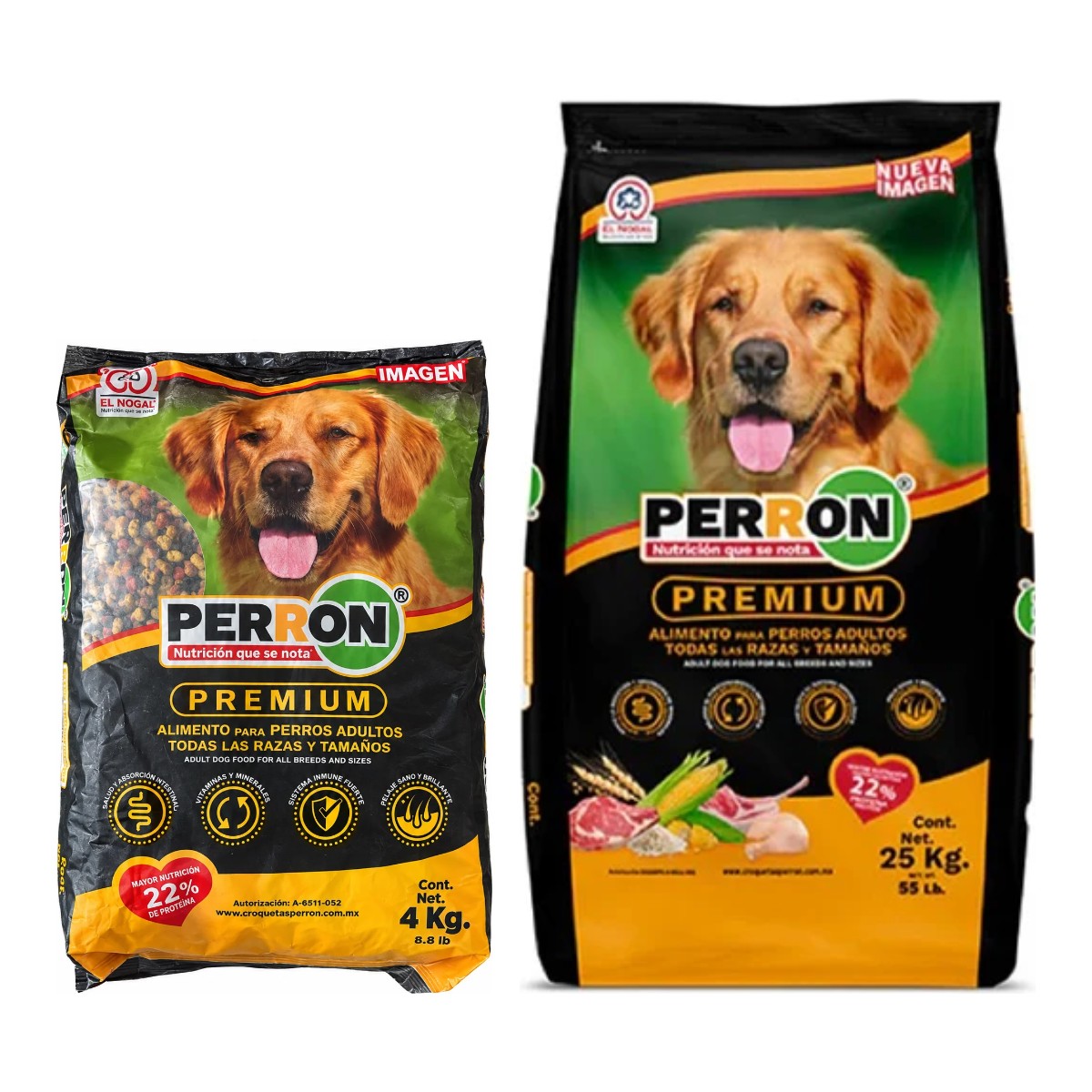 Croqueta Perrón Premium Adulto para perro — presentaciones 4 kg y 25 kg