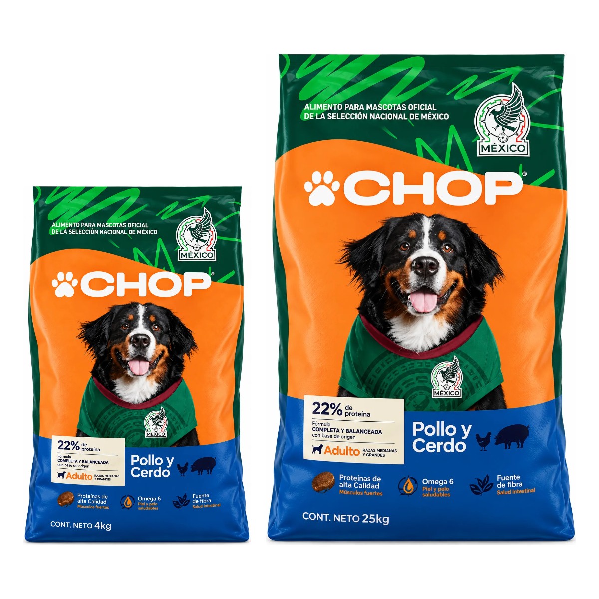 Croqueta Chop Adulto para perro — presentaciones 4 kg y 25 kg