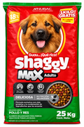 Croqueta Shaggy Max 18% para perro 25 kg