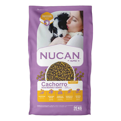 Croqueta Nucan Cachorro para perro 20 kg