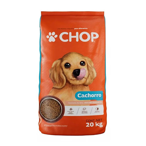 Croqueta Chop Cachorro para perro 20 kg