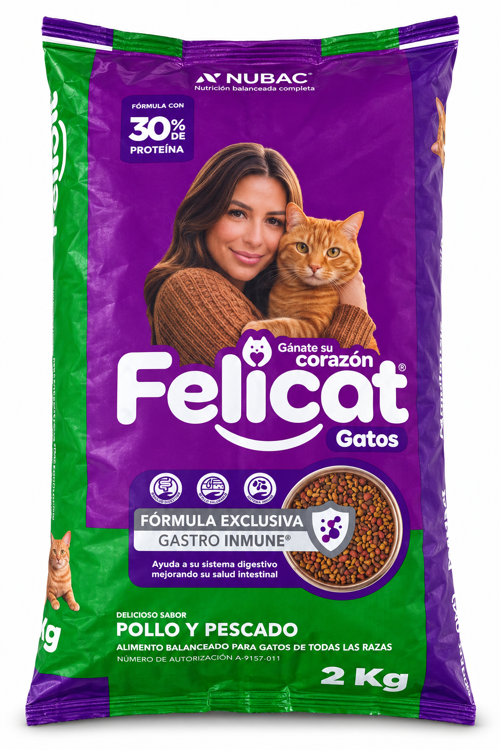 Croqueta Felicat para gato 2 kg
